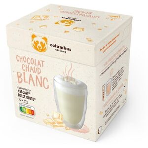 Columbus Cafe & Co - Capsules Chocolat Blanc - Capsules de Café - Publicité Columbus Cafe & Co - Capsules Chocolat Blanc - Capsules de Café - Publicité