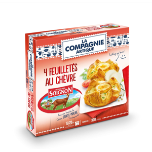 La Compagnie Arctique LA COMPAGNIE ARTIQUE Feuilletés au chèvre Soignon - 4 x 80 g - Publicité La Compagnie Arctique LA COMPAGNIE ARTIQUE Feuilletés au chèvre Soignon - 4 x 80 g - Publicité