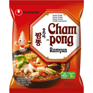 Nongshim - Champong Ramyun - Épicé - Nouilles instantanées - Publicité Nongshim - Champong Ramyun - Épicé - Nouilles instantanées - Publicité