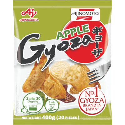 AJINOMOTO Ajinomoto Gyozas à la pomme - 400 g - Publicité AJINOMOTO Ajinomoto Gyozas à la pomme - 400 g - Publicité