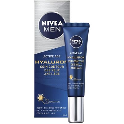 NIVEA MEN Anti‑Age Hyaluron Contour des Yeux Anti‑Âge 15ml - Publicité NIVEA MEN Anti‑Age Hyaluron Contour des Yeux Anti‑Âge 15ml - Publicité