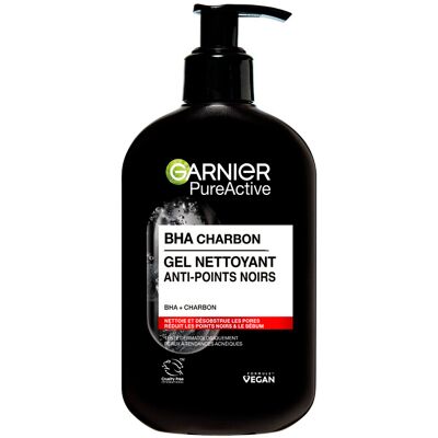 Garnier - PureActive Charcoal Gel - charbon actif - nettoyant pour le visage - Publicité Garnier - PureActive Charcoal Gel - charbon actif - nettoyant pour le visage - Publicité