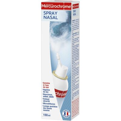 MERCUROCHROME Spray nasal Eau de Mer 150ML - Publicité MERCUROCHROME Spray nasal Eau de Mer 150ML - Publicité