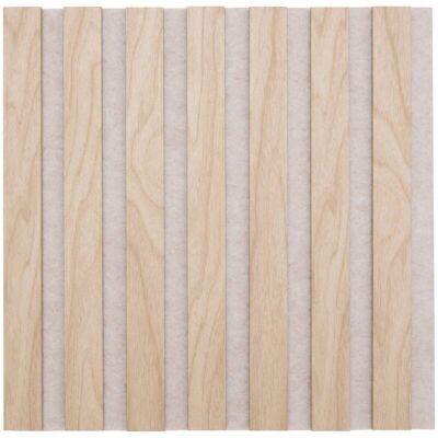 Atmosphera Lot de 3 panneaux décoratifs tasseaux bois Colva effet chêne clair sur fond gris - 30 x 30 cm - Publicité Atmosphera Lot de 3 panneaux décoratifs tasseaux bois Colva effet chêne clair sur fond gris - 30 x 30 cm - Publicité