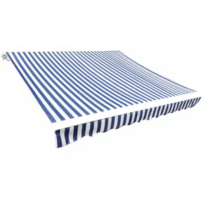 Auvent en toile vidaXL 3 x 2,5 m Bleu et Blanc - Publicité Auvent en toile vidaXL 3 x 2,5 m Bleu et Blanc - Publicité
