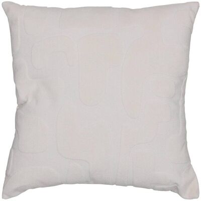 Atmosphera - Coussin Delor 40 x 40 cm - blanc - Publicité Atmosphera - Coussin Delor 40 x 40 cm - blanc - Publicité