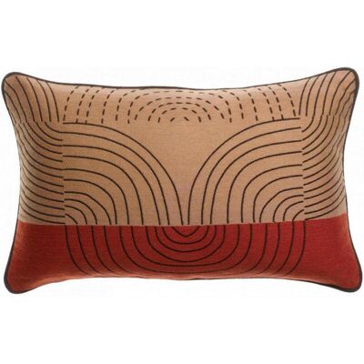 Vivaraise HOUSSE DE COUSSIN BRODE ETNA SIENNE - Publicité Vivaraise HOUSSE DE COUSSIN BRODE ETNA SIENNE - Publicité
