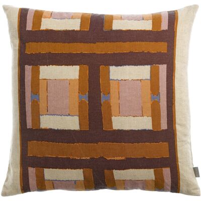 Vivaraise HOUSSE DE COUSSIN IMPRIMEE TAHO CUIVRE - Publicité Vivaraise HOUSSE DE COUSSIN IMPRIMEE TAHO CUIVRE - Publicité