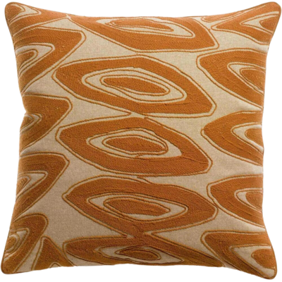 Vivaraise HOUSSE DE COUSSIN BRODE LEYA CUIVRE - Publicité Vivaraise HOUSSE DE COUSSIN BRODE LEYA CUIVRE - Publicité