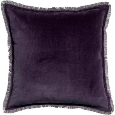 VIVARAISE Fara Coussin uni raisin - 45 x 45 cm - Publicité VIVARAISE Fara Coussin uni raisin - 45 x 45 cm - Publicité