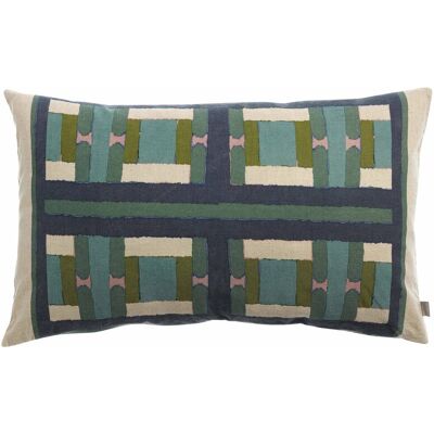 Vivaraise HOUSSE DE COUSSIN IMPRIMEE TAHO VERT DE GRIS - Publicité Vivaraise HOUSSE DE COUSSIN IMPRIMEE TAHO VERT DE GRIS - Publicité