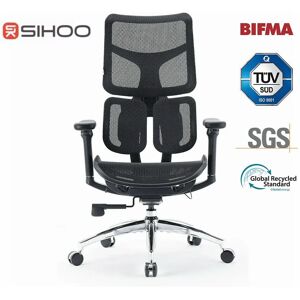 Sihoo Dora S100 Chaise de bureau ergonomique, maille noire, cadre noir - Publicité Sihoo Dora S100 Chaise de bureau ergonomique, maille noire, cadre noir - Publicité