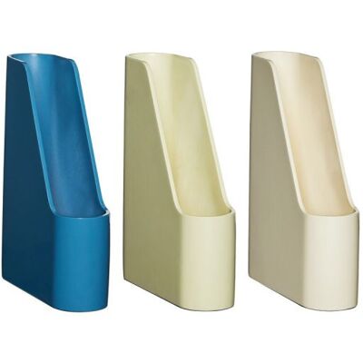 Hübsch Redux Lot de 3 rangement de bureau - Blanc cassé/jaune clair/pétrole - Publicité Hübsch Redux Lot de 3 rangement de bureau - Blanc cassé/jaune clair/pétrole - Publicité