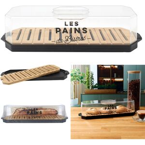 COOK CONCEPT Boîte à pain avec couvercle transparent Bistrot - Publicité COOK CONCEPT Boîte à pain avec couvercle transparent Bistrot - Publicité