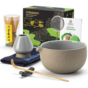 TEANAGOO Kit matcha cérémonie avec fouet et bol, 7 pièces - Gris - Publicité TEANAGOO Kit matcha cérémonie avec fouet et bol, 7 pièces - Gris - Publicité