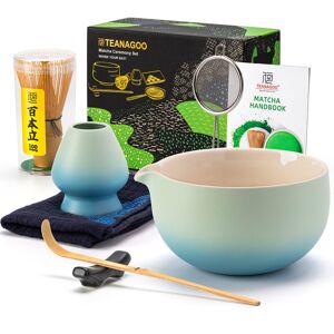 TEANAGOO Kit matcha cérémonie avec fouet et bol, 7 pièces - Bleu dégradé - Publicité TEANAGOO Kit matcha cérémonie avec fouet et bol, 7 pièces - Bleu dégradé - Publicité