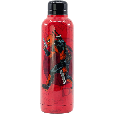 Stor Marvel Gourde isotherme en acier inoxydable motif Deadpool rouge - 515 ml - Publicité Stor Marvel Gourde isotherme en acier inoxydable motif Deadpool rouge - 515 ml - Publicité