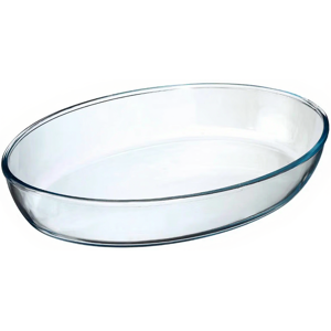 Plat oval en verre - 35 x 25 cm - Publicité Plat oval en verre - 35 x 25 cm - Publicité