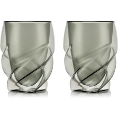 BODUM PAVINA PARIS Set de 2 verres à double paroi 270 ml - Gris transparent - Publicité BODUM PAVINA PARIS Set de 2 verres à double paroi 270 ml - Gris transparent - Publicité