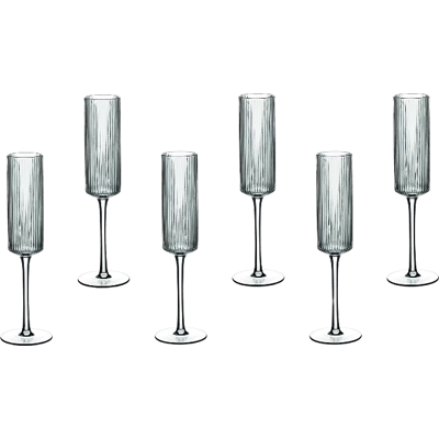 BJÖRN LINJE Lot de 6 flûtes à champagne - 20 cl - Publicité BJÖRN LINJE Lot de 6 flûtes à champagne - 20 cl - Publicité