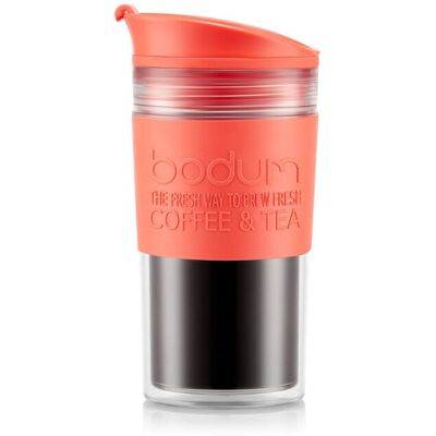 BODUM Mug de voyage isotherme 350 ml - Corail vif - Publicité BODUM Mug de voyage isotherme 350 ml - Corail vif - Publicité