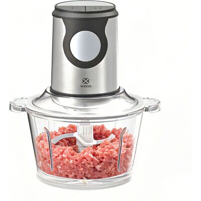 WOOX Hachoir à viande 1,5 L, hachoir électrique, lames en verre et acier inoxydable - Hachoir pour viande, hachoir pour viande, aliments pour bébé, fruits et légumes - Publicité WOOX Hachoir à viande 1,5 L, hachoir électrique, lames en verre et acier inoxydable - Hachoir pour viande, hachoir pour viande, aliments pour bébé, fruits et légumes - Publicité