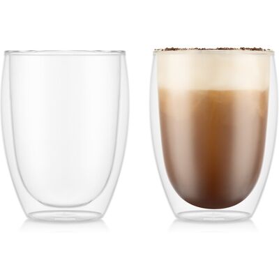 Bodum Pavina Lot de 2 verres isothermes à double paroi - 350 ml - Publicité Bodum Pavina Lot de 2 verres isothermes à double paroi - 350 ml - Publicité