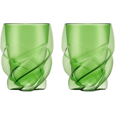 Bodum PAVINA PARIS Lot de 2 verres à double paroi vert transparent - 2 x 270 ml - Publicité Bodum PAVINA PARIS Lot de 2 verres à double paroi vert transparent - 2 x 270 ml - Publicité