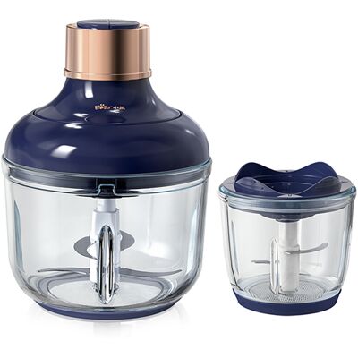 Bear Hachoir électrique QSJ-D03Q1, 2 bols en verre (2 L/8 tasses + 0,6 L/2,5 tasses), 300 W - Publicité Bear Hachoir électrique QSJ-D03Q1, 2 bols en verre (2 L/8 tasses + 0,6 L/2,5 tasses), 300 W - Publicité