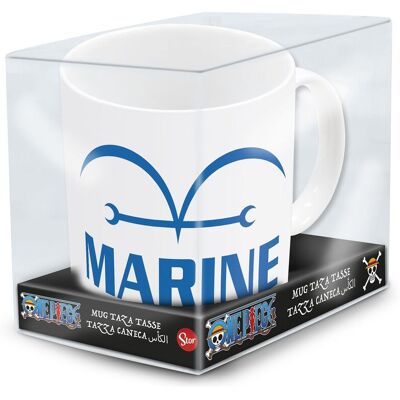 Stor One Piece Tasse en céramique blanche, motif Marine - 325 ml - Publicité Stor One Piece Tasse en céramique blanche, motif Marine - 325 ml - Publicité
