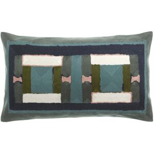 Vivaraise HOUSSE DE COUSSIN BRODE TAHO VERT DE GRIS - Publicité Vivaraise HOUSSE DE COUSSIN BRODE TAHO VERT DE GRIS - Publicité