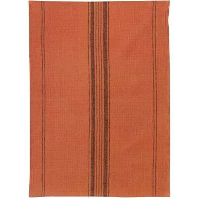 WINKLER Torchon Metis Kilia rayures brique - 50 x 70 cm - Publicité WINKLER Torchon Metis Kilia rayures brique - 50 x 70 cm - Publicité