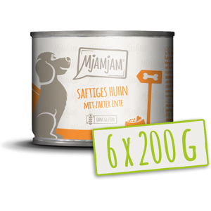 Nourriture humide poulet & canard MjAMjAM - Nourriture pour chiens - Publicité Nourriture humide poulet & canard MjAMjAM - Nourriture pour chiens - Publicité