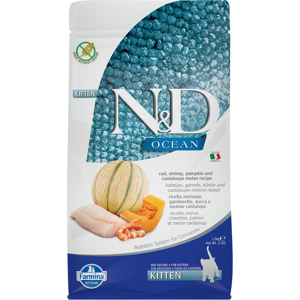 Farmina N&D Ocean Croquettes pour chaton à la morue - 1,5 kg - Publicité Farmina N&D Ocean Croquettes pour chaton à la morue - 1,5 kg - Publicité