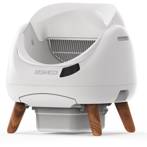 Catlink Litière pour chat intelligente à accès libre, auto-nettoyante, conception multi-chats avec coussin antidérapant à doublure intérieure, blanc épuré, boîte hermétique de 12 L, 15 jours sans entretien - Publicité Catlink Litière pour chat intelligente à accès libre, auto-nettoyante, conception multi-chats avec coussin antidérapant à doublure intérieure, blanc épuré, boîte hermétique de 12 L, 15 jours sans entretien - Publicité