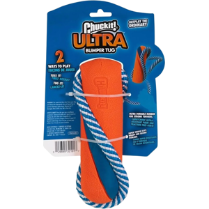 Chuckit! Jouet de tir à la corde pour chien Chuckit Ultra Bumper - 17 cm - Orange - Publicité Chuckit! Jouet de tir à la corde pour chien Chuckit Ultra Bumper - 17 cm - Orange - Publicité