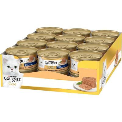 GOURMET GOLD FINE MOUSSE DINDON 85 G - Publicité GOURMET GOLD FINE MOUSSE DINDON 85 G - Publicité