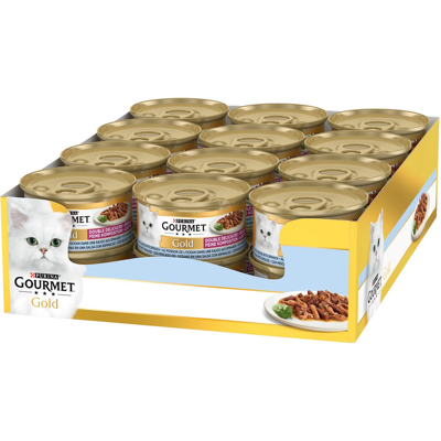 Gourmet Gourmet Gold Aliment humide pour chat au poisson 24 x 85 g - Publicité Gourmet Gourmet Gold Aliment humide pour chat au poisson 24 x 85 g - Publicité