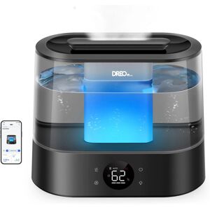 DREO Humidificateur ultrasonique intelligent avec 30 h d'autonomie, 6 niveaux de brume, diffuseur d'arômeet contrôle via application - 4 L - Publicité DREO Humidificateur ultrasonique intelligent avec 30 h d'autonomie, 6 niveaux de brume, diffuseur d'arômeet contrôle via application - 4 L - Publicité