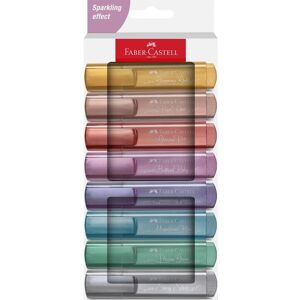 Faber-Castell TL 46 Lot de 8 surligneurs métalliques - Publicité Faber-Castell TL 46 Lot de 8 surligneurs métalliques - Publicité