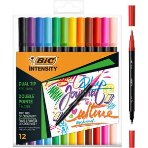 BIC Lot de 12 feutres colorés double pointe - Publicité BIC Lot de 12 feutres colorés double pointe - Publicité