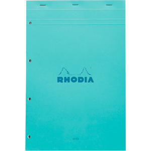 CLAIREFONTAINE Rhodia bloc agrafé COULEURS N°20 Seyès 80 feuillets microperforés et perforés 4 trous, couvertures assorties - Publicité CLAIREFONTAINE Rhodia bloc agrafé COULEURS N°20 Seyès 80 feuillets microperforés et perforés 4 trous, couvertures assorties - Publicité