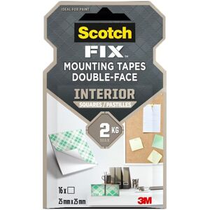 Scotch®Double Face Intérieur Blanc Bandes 25x25mm - Publicité Scotch®Double Face Intérieur Blanc Bandes 25x25mm - Publicité