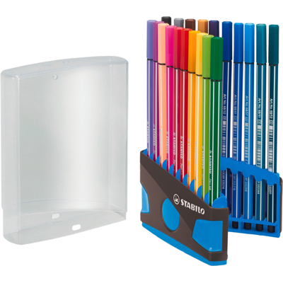 Stylo-feutre STABILO Pen 68 - Multicolore Ensemble de 20 - Publicité Stylo-feutre STABILO Pen 68 - Multicolore Ensemble de 20 - Publicité