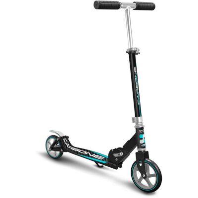 Skids Control Trottinette pliable double suspensions 145mm SKIDS CONTROL CARBONE - Publicité Skids Control Trottinette pliable double suspensions 145mm SKIDS CONTROL CARBONE - Publicité