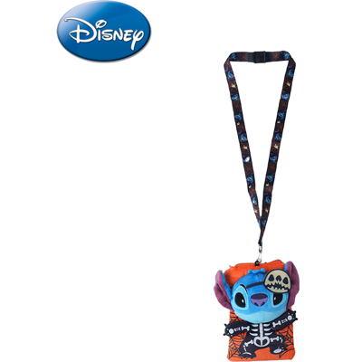 Disney Porte-badge en peluche Stitch avec tour de cou thème Halloween, sous licence officielle - Publicité Disney Porte-badge en peluche Stitch avec tour de cou thème Halloween, sous licence officielle - Publicité