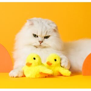 PETGRAVITY Jouet peluche interactif avec herbe à chat en forme de canard qui bat des ailes, rechargeable via USB-C - Publicité PETGRAVITY Jouet peluche interactif avec herbe à chat en forme de canard qui bat des ailes, rechargeable via USB-C - Publicité