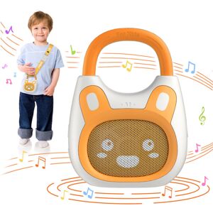 alilo Lecteur de Musique Portable pour Enfants Pocket Bunny, Jouet Musical pour Tout-Petits 1-3-5 Ans, Préchargé avec 120+ Histoires/Musiques/Berceuses/Bruit Blanc, Son Haute Fidélité, Enceinte Bluetooth de Voyage (avec Sangle et Anneau) - Publicité alilo Lecteur de Musique Portable pour Enfants Pocket Bunny, Jouet Musical pour Tout-Petits 1-3-5 Ans, Préchargé avec 120+ Histoires/Musiques/Berceuses/Bruit Blanc, Son Haute Fidélité, Enceinte Bluetooth de Voyage (avec Sangle et Anneau) - Publicité