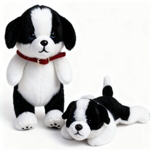 Peluche SD chien mignon Border Collie en position assise 15 cm - Publicité Peluche SD chien mignon Border Collie en position assise 15 cm - Publicité