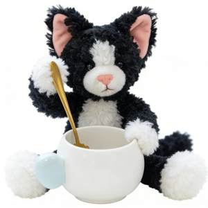 Jouet en peluche à mâcher - Série de jouets à mâcher - Chat à longs poils allemand - 30 cm - Publicité Jouet en peluche à mâcher - Série de jouets à mâcher - Chat à longs poils allemand - 30 cm - Publicité